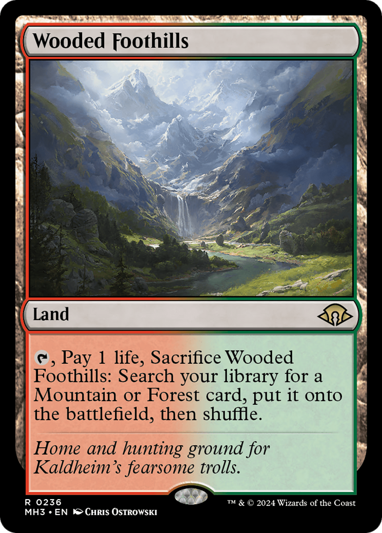 Wooded Foothills [Modern Horizons 3] MTG Single Magic: The Gathering | Red Claw Gaming
