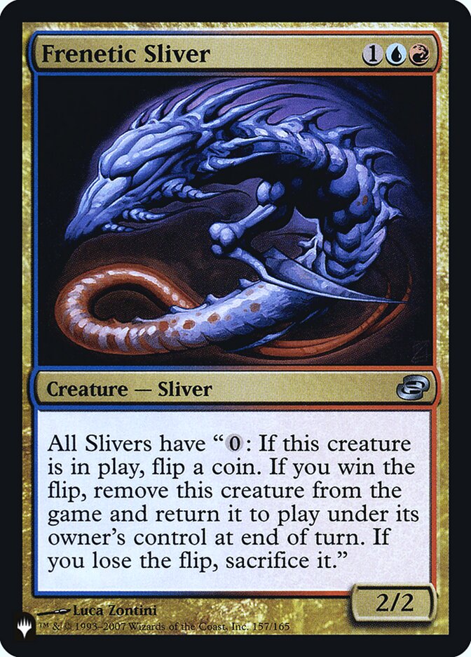 Frenetic Sliver [Secret Lair: Heads I Win, Tails You Lose] MTG Single Magic: The Gathering | Red Claw Gaming