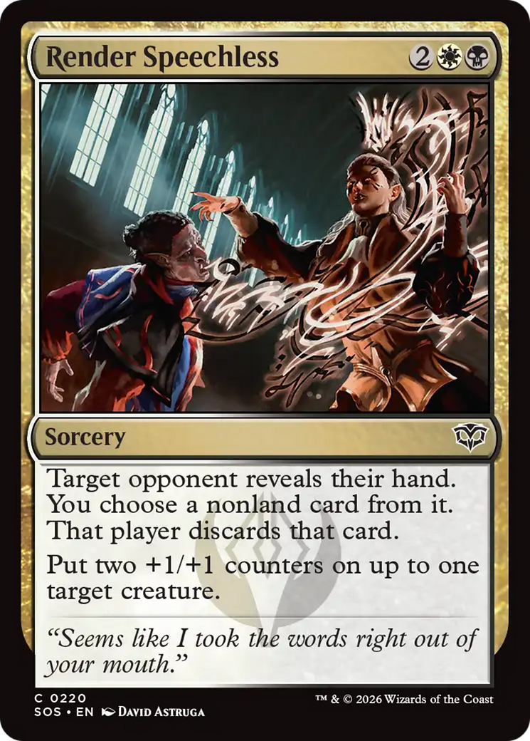 Render Speechless [Secrets of Strixhaven] MTG Single Magic: The Gathering | Red Claw Gaming