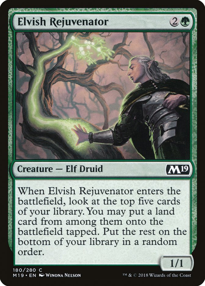 Elvish Rejuvenator [Core Set 2019] MTG Single Magic: The Gathering | Red Claw Gaming