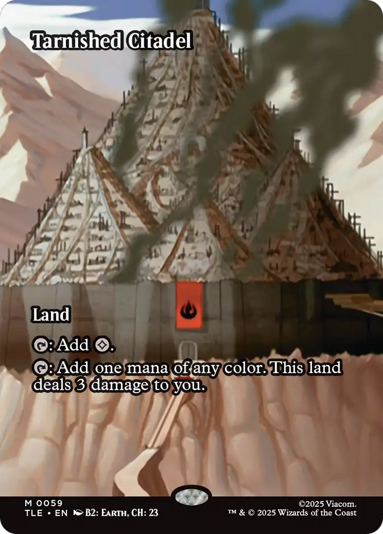 Tarnished Citadel (Borderless) [Avatar: The Last Airbender: Eternal-Legal] MTG Single Magic: The Gathering | Red Claw Gaming