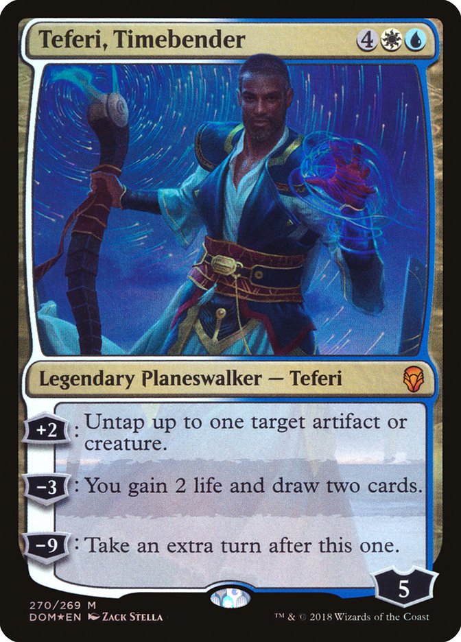Teferi, Timebender [Dominaria] MTG Single Magic: The Gathering | Red Claw Gaming