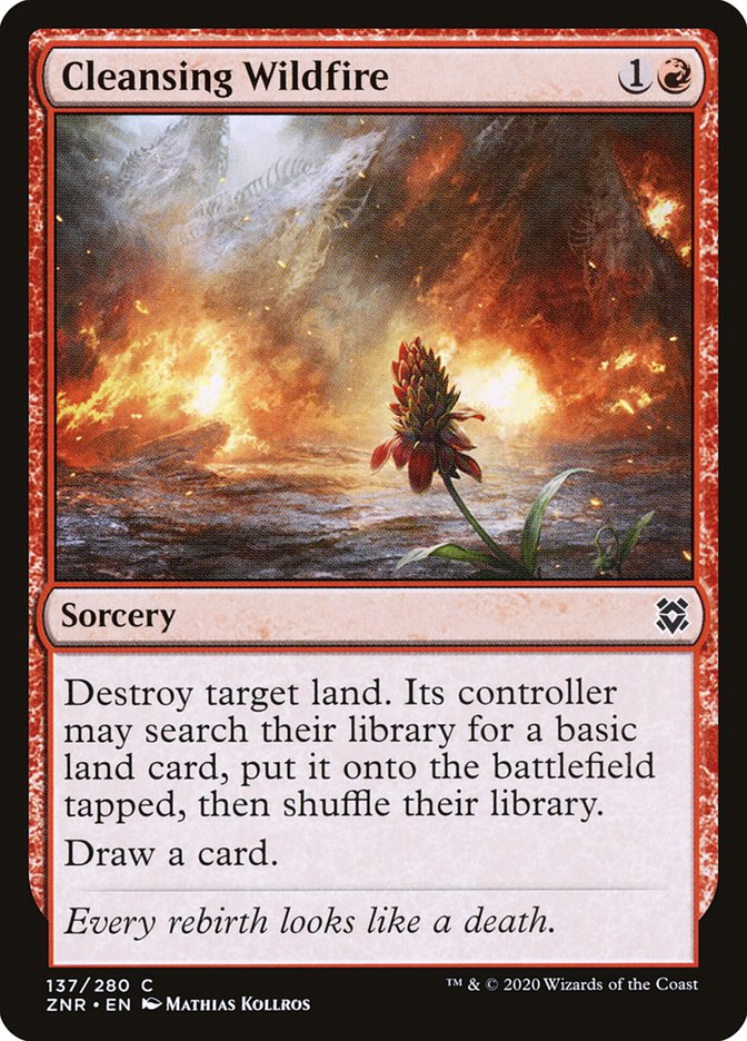Cleansing Wildfire [Zendikar Rising] MTG Single Magic: The Gathering | Red Claw Gaming