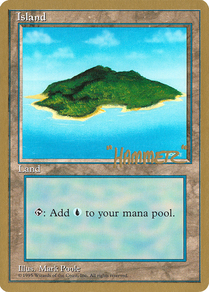 Island (shr367) (Shawn "Hammer" Regnier) [Pro Tour Collector Set] MTG Single Magic: The Gathering | Red Claw Gaming