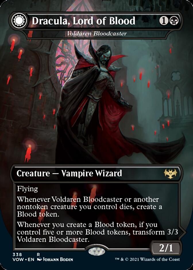 Voldaren Bloodcaster // Bloodbat Summoner - Dracula, Lord of Blood // Dracula, Lord of Bats [Innistrad: Crimson Vow] MTG Single Magic: The Gathering | Red Claw Gaming