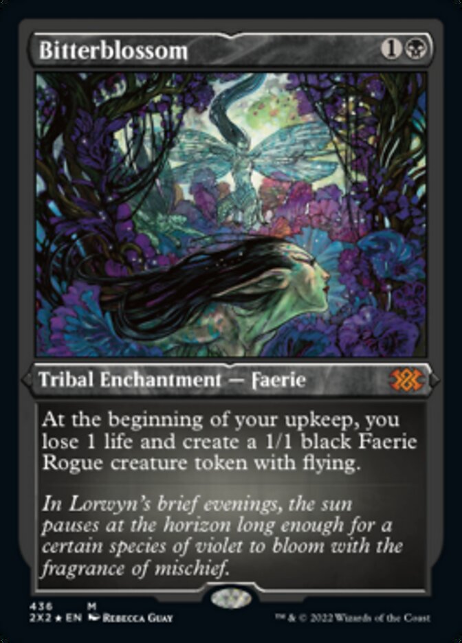 Bitterblossom (Foil Etched) [Double Masters 2022] MTG Single Magic: The Gathering    | Red Claw Gaming