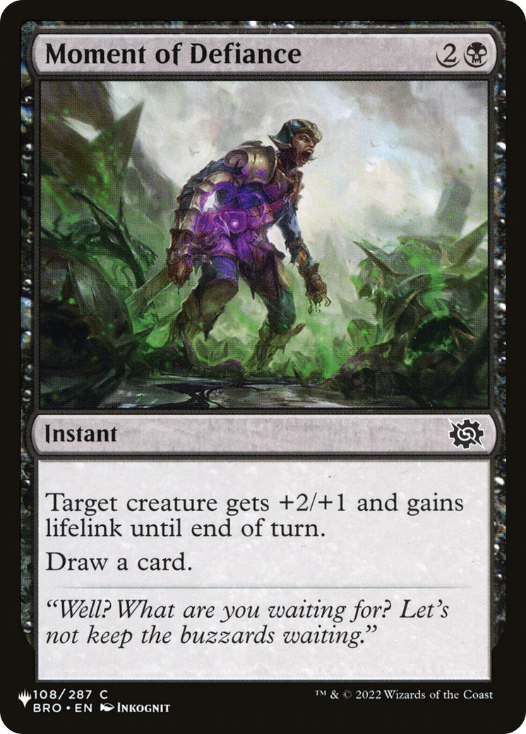 Moment of Defiance [The List] MTG Single Magic: The Gathering | Red Claw Gaming
