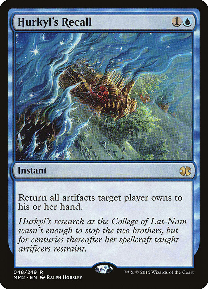 Hurkyl's Recall [Modern Masters 2015] MTG Single Magic: The Gathering | Red Claw Gaming