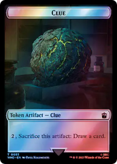 Fish // Clue (0053) Double-Sided Token (Surge Foil) [Doctor Who Tokens] MTG Single Magic: The Gathering | Red Claw Gaming