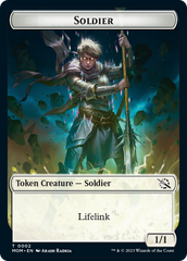 Soldier // Dinosaur Double-Sided Token [March of the Machine Tokens] MTG Single Magic: The Gathering | Red Claw Gaming