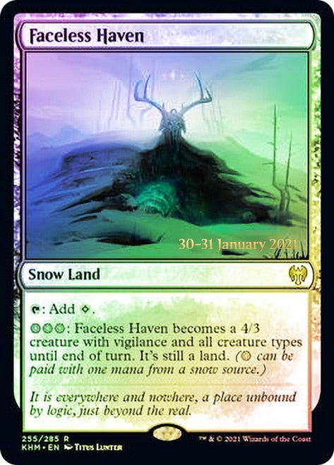 Faceless Haven [Kaldheim Prerelease Promos] MTG Single Magic: The Gathering | Red Claw Gaming