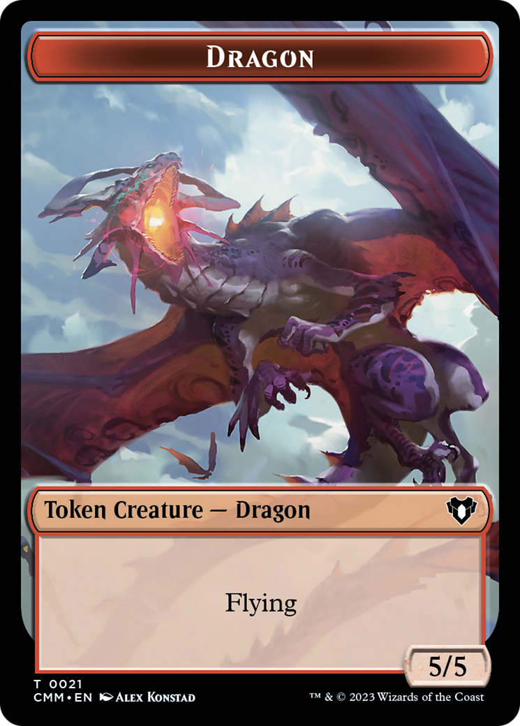 Dragon Token (21) [Commander Masters Tokens] MTG Single Magic: The Gathering | Red Claw Gaming