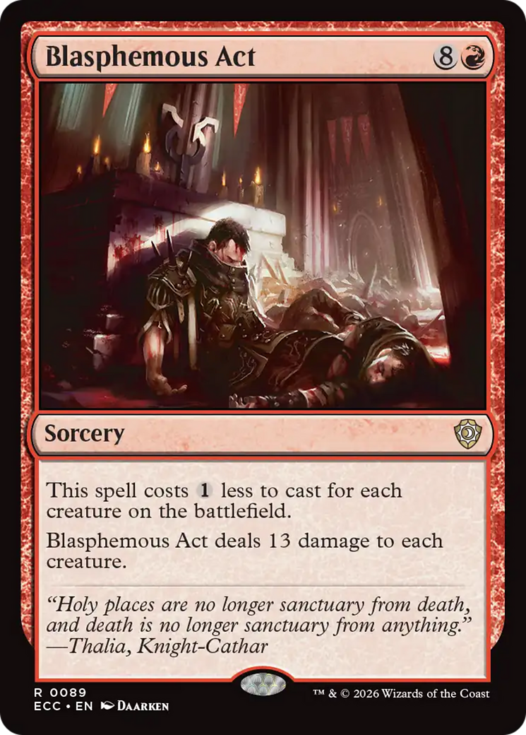 Blasphemous Act [Lorwyn Eclipsed Commander] MTG Single Magic: The Gathering | Red Claw Gaming