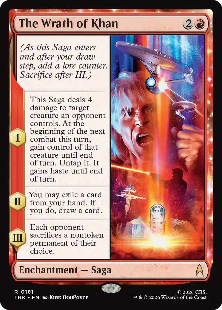 The Wrath of Khan [Star Trek] MTG Single Magic: The Gathering | Red Claw Gaming