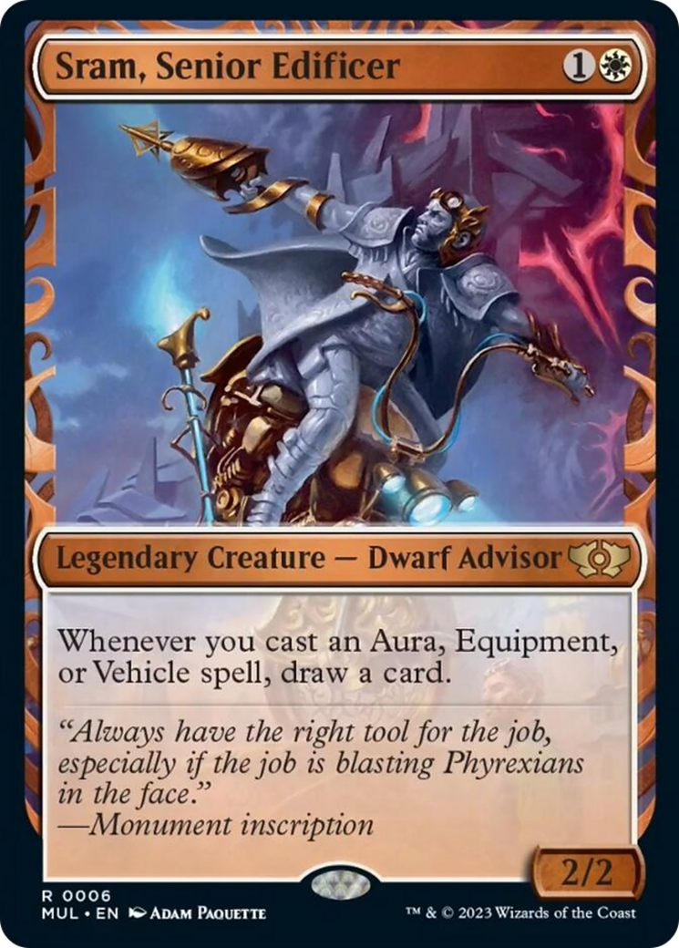 Sram, Senior Edificer [Multiverse Legends] MTG Single Magic: The Gathering | Red Claw Gaming