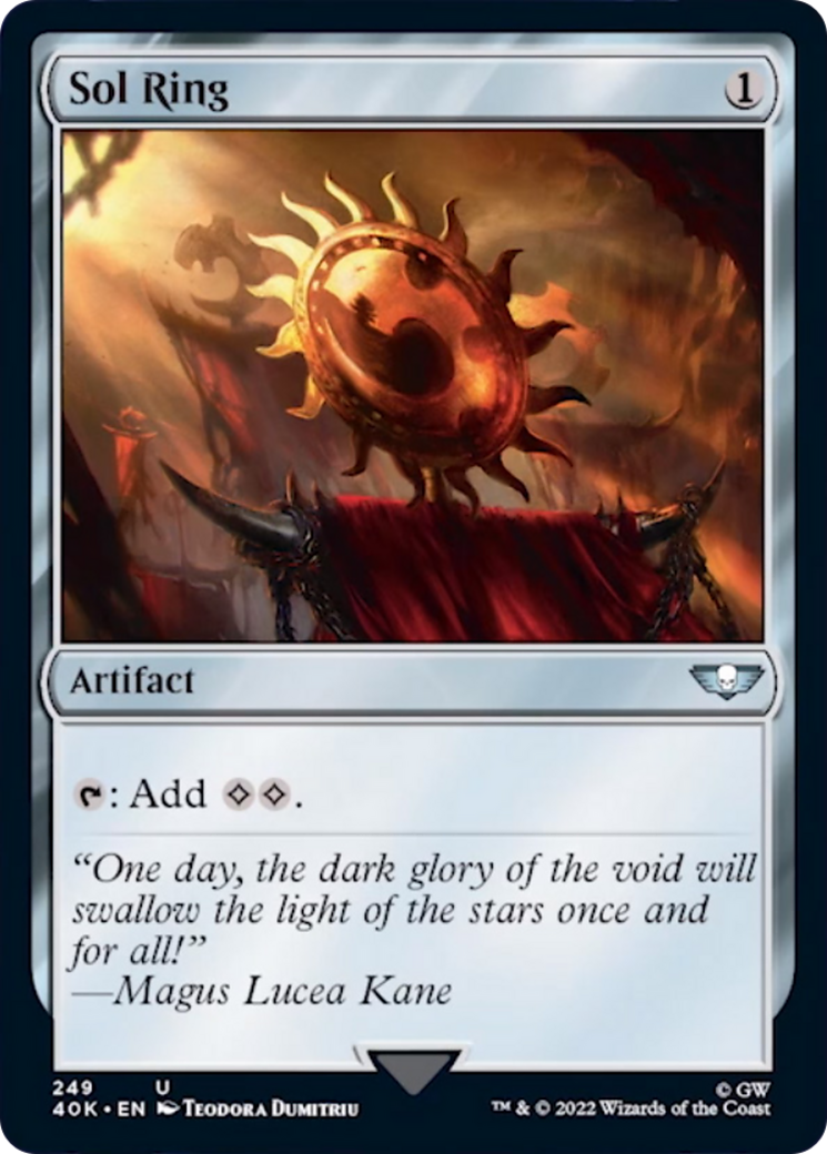 Sol Ring (249) (Surge Foil) [Warhammer 40,000] MTG Single Magic: The Gathering | Red Claw Gaming