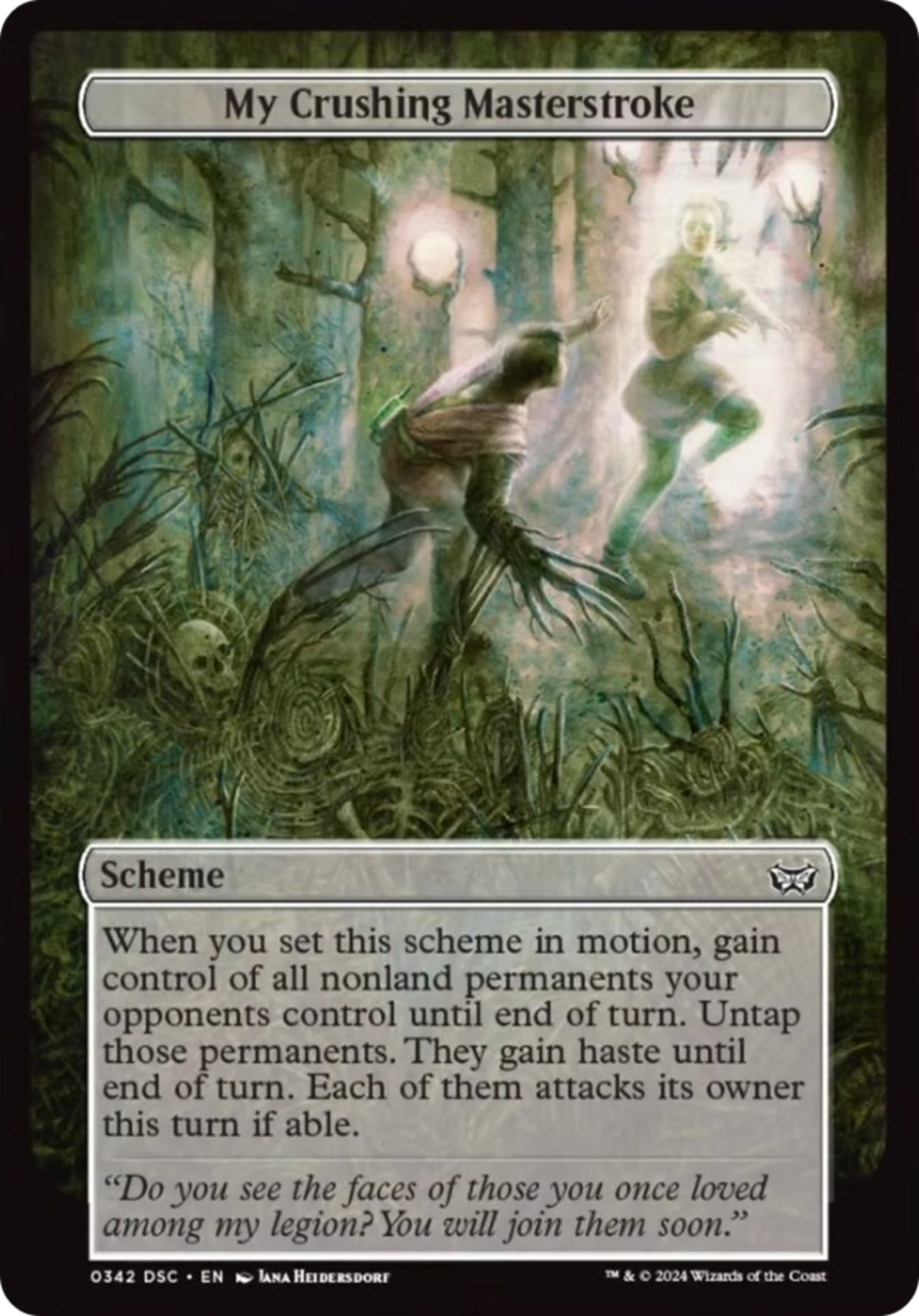 My Crushing Masterstroke (Full Art) [Duskmourn: Archenemy] MTG Single Magic: The Gathering | Red Claw Gaming