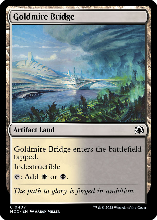 Goldmire Bridge [March of the Machine Commander] MTG Single Magic: The Gathering    | Red Claw Gaming