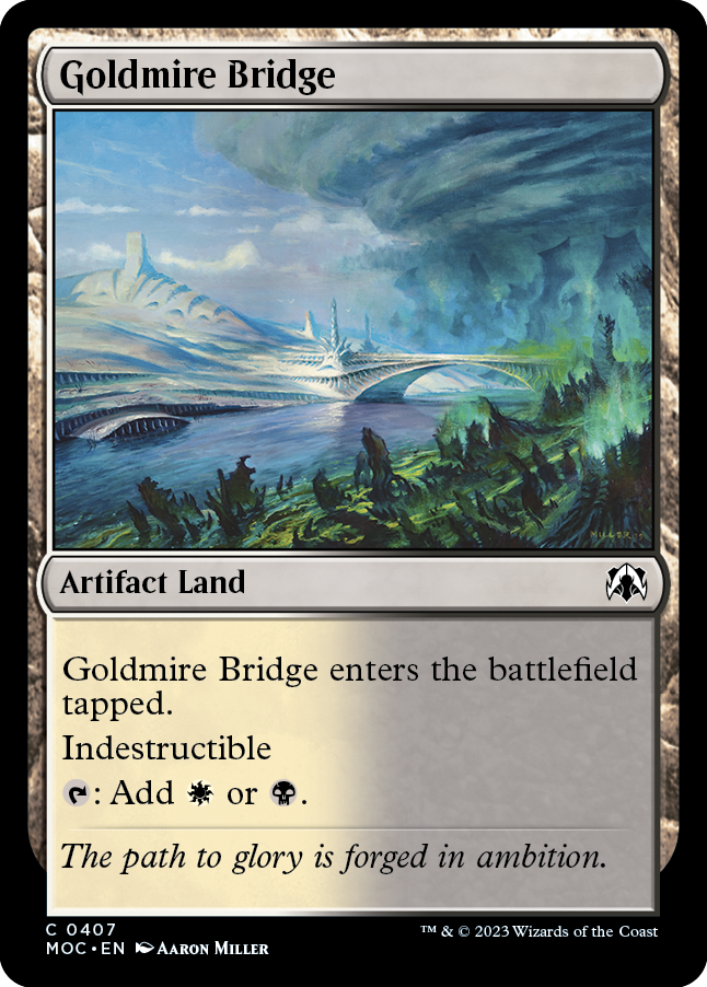 Goldmire Bridge [March of the Machine Commander] MTG Single Magic: The Gathering | Red Claw Gaming