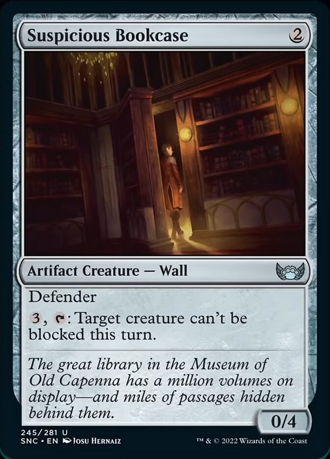 Suspicious Bookcase [Streets of New Capenna] MTG Single Magic: The Gathering | Red Claw Gaming
