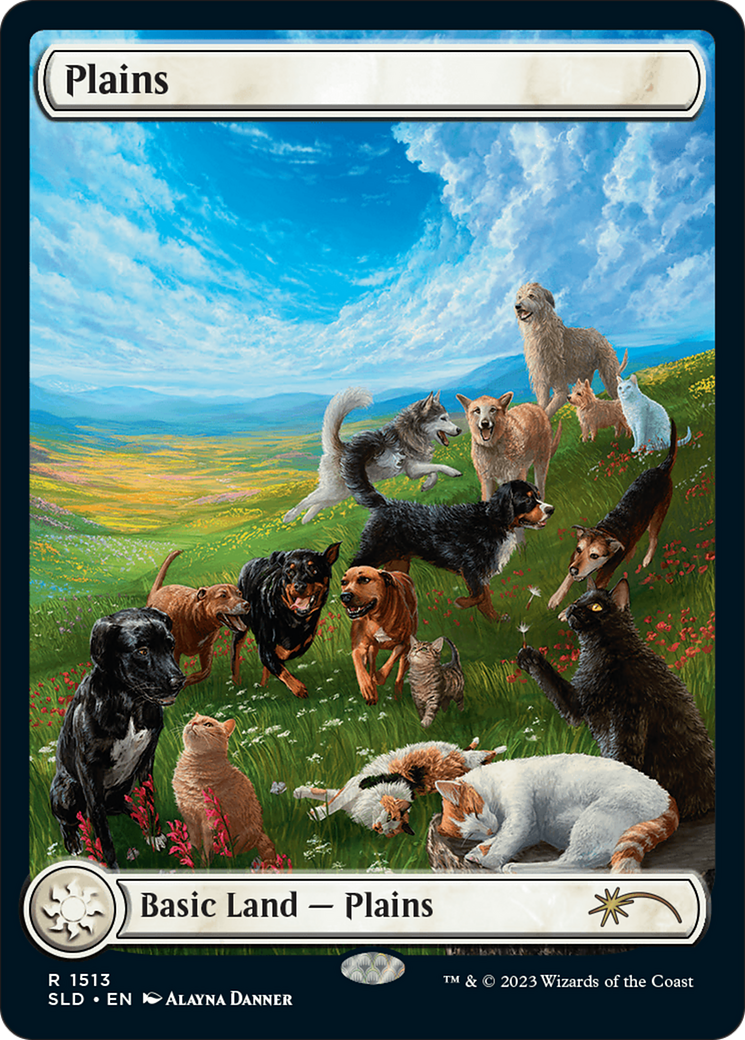 Plains (1513) [Secret Lair Commander Deck: Raining Cats and Dogs] MTG Single Magic: The Gathering | Red Claw Gaming
