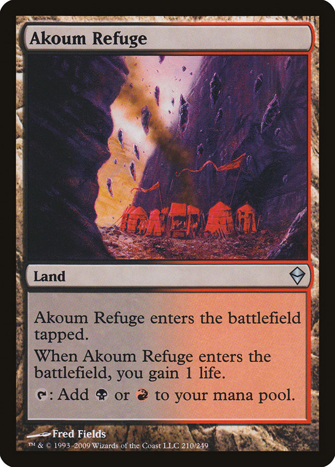Akoum Refuge [Zendikar] MTG Single Magic: The Gathering | Red Claw Gaming