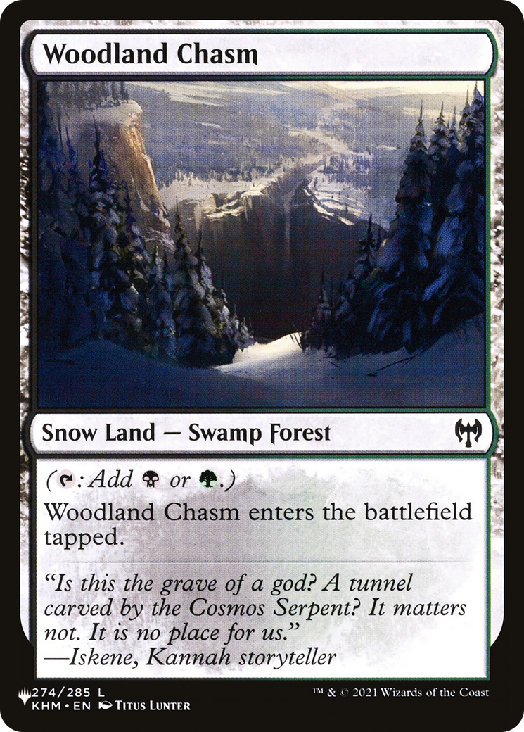 Woodland Chasm [Secret Lair: From Cute to Brute] MTG Single Magic: The Gathering | Red Claw Gaming