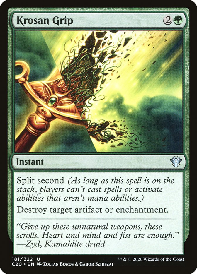 Krosan Grip [Commander 2020] MTG Single Magic: The Gathering | Red Claw Gaming