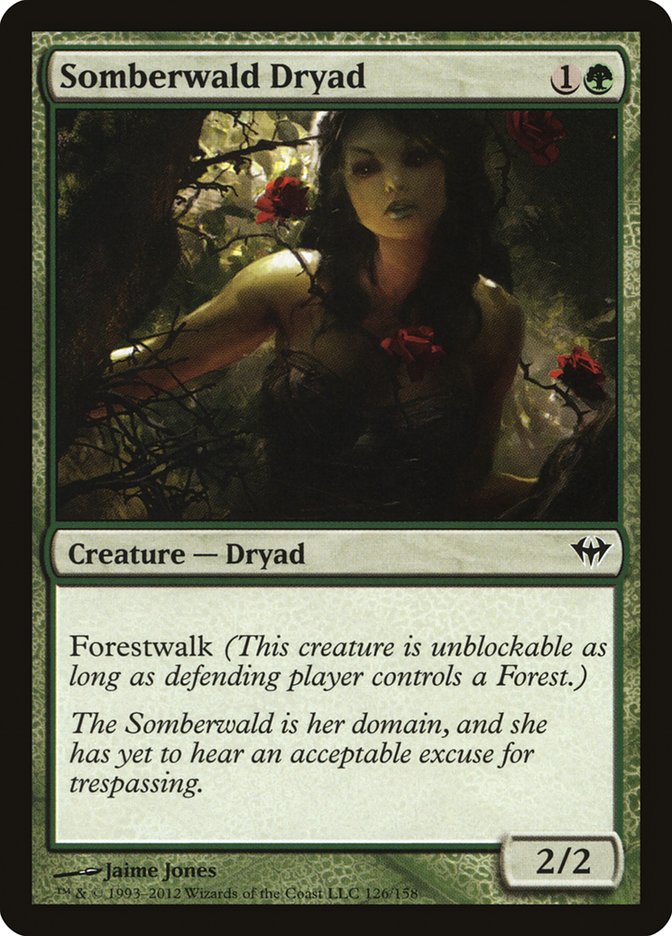 Somberwald Dryad [Dark Ascension] MTG Single Magic: The Gathering | Red Claw Gaming