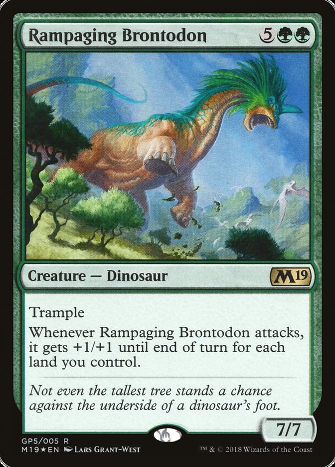 Rampaging Brontodon [Magic 2019 Gift Pack] MTG Single Magic: The Gathering | Red Claw Gaming