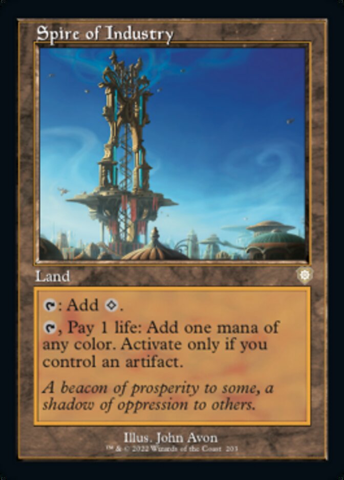 Spire of Industry (Retro) [The Brothers' War Commander] MTG Single Magic: The Gathering | Red Claw Gaming