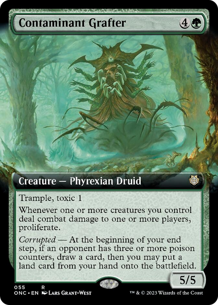 Contaminant Grafter (Extended Art) [Phyrexia: All Will Be One Commander] MTG Single Magic: The Gathering | Red Claw Gaming