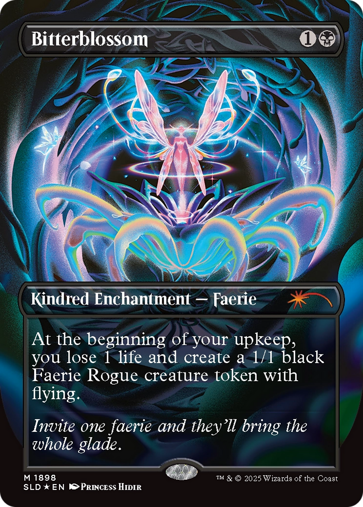 Bitterblossom (Double Rainbow Foil) [Secret Lair Drop Series] MTG Single Magic: The Gathering | Red Claw Gaming