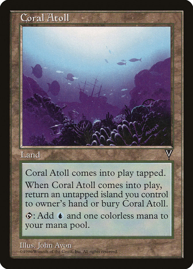 Coral Atoll [Visions] MTG Single Magic: The Gathering | Red Claw Gaming