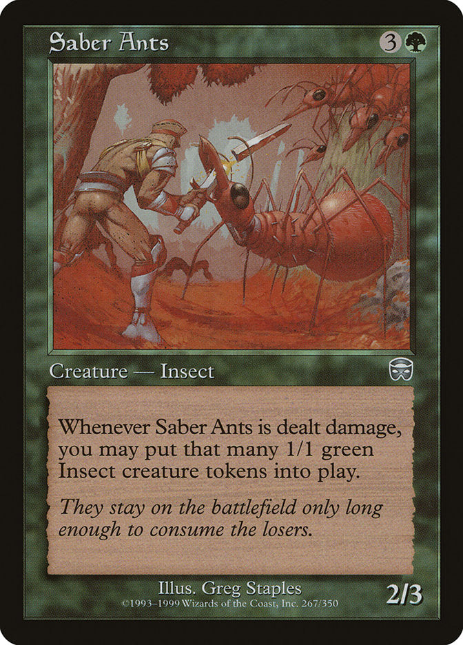 Saber Ants [Mercadian Masques] MTG Single Magic: The Gathering | Red Claw Gaming