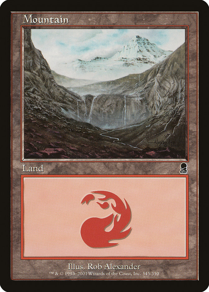 Mountain (345) [Odyssey] MTG Single Magic: The Gathering | Red Claw Gaming