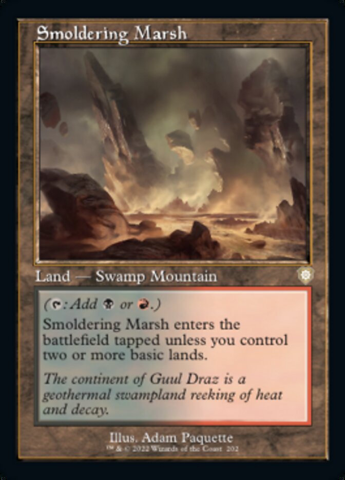 Smoldering Marsh (Retro) [The Brothers' War Commander] MTG Single Magic: The Gathering | Red Claw Gaming