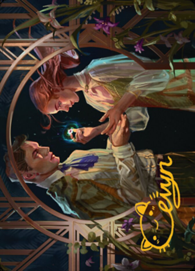 Prosperous Partnership Art Card (Gold-Stamped Signature) [Streets of New Capenna Art Series] MTG Single Magic: The Gathering | Red Claw Gaming