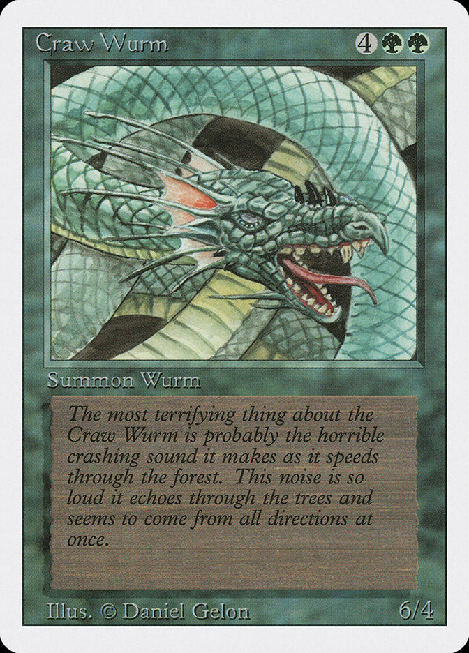 Craw Wurm [Revised Edition] MTG Single Magic: The Gathering | Red Claw Gaming