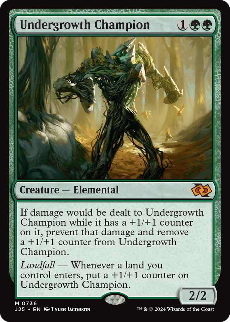 Undergrowth Champion [Foundations Jumpstart] MTG Single Magic: The Gathering | Red Claw Gaming