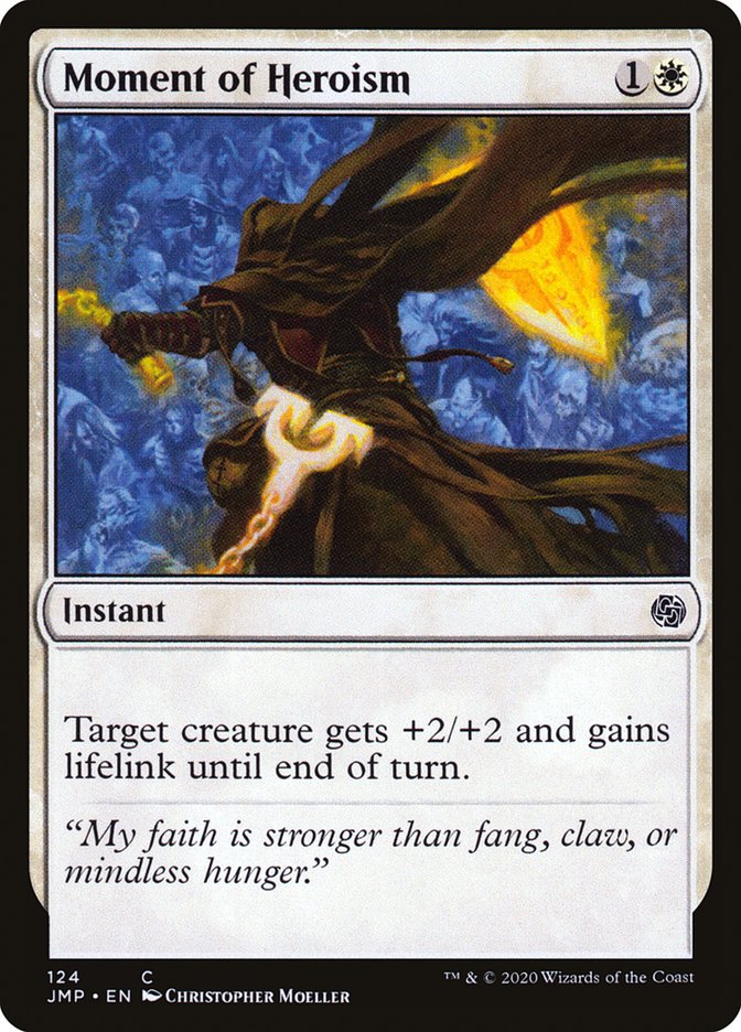 Moment of Heroism [Jumpstart] MTG Single Magic: The Gathering | Red Claw Gaming