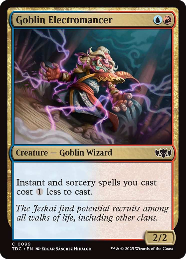 Goblin Electromancer [Tarkir: Dragonstorm Commander] MTG Single Magic: The Gathering | Red Claw Gaming