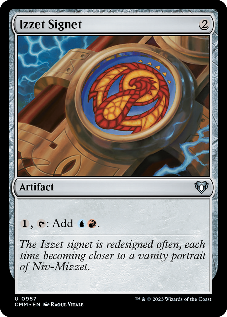 Izzet Signet [Commander Masters] MTG Single Magic: The Gathering | Red Claw Gaming