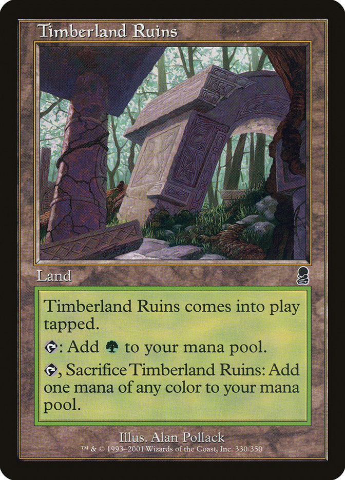 Timberland Ruins [Odyssey] MTG Single Magic: The Gathering | Red Claw Gaming
