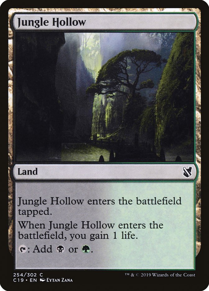Jungle Hollow [Commander 2019] MTG Single Magic: The Gathering | Red Claw Gaming