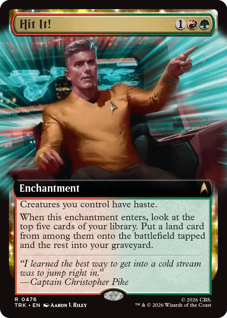 Hit It! (Extended Art) [Star Trek] MTG Single Magic: The Gathering | Red Claw Gaming