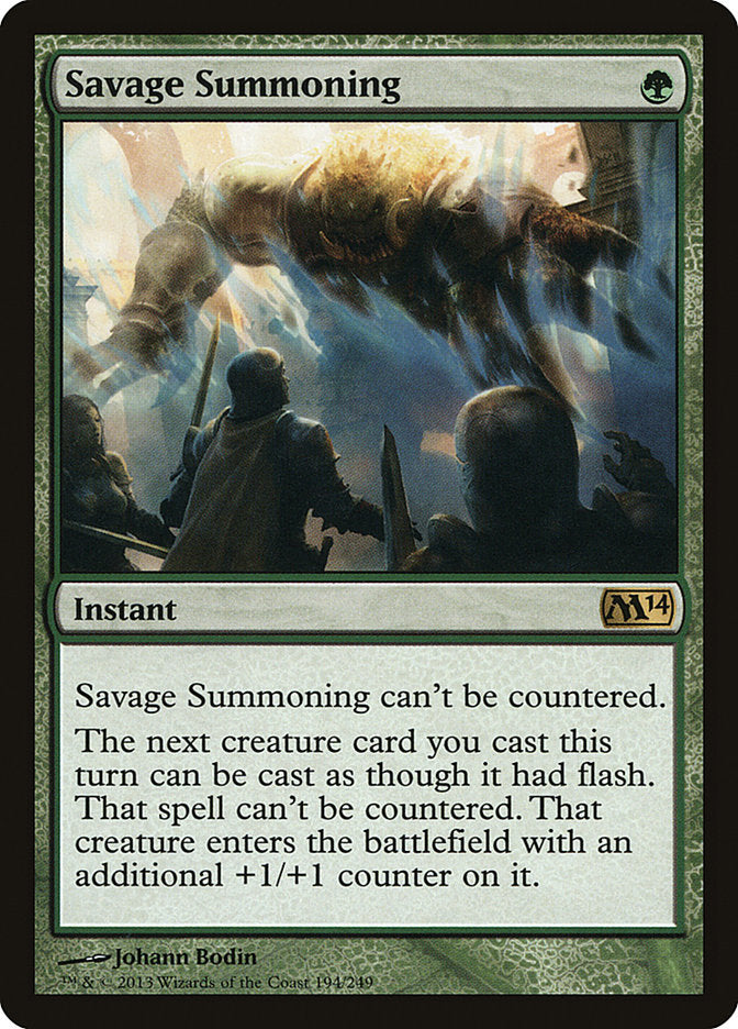Savage Summoning [Magic 2014] MTG Single Magic: The Gathering | Red Claw Gaming