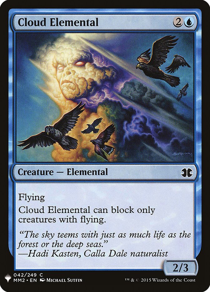 Cloud Elemental [Mystery Booster] MTG Single Magic: The Gathering | Red Claw Gaming