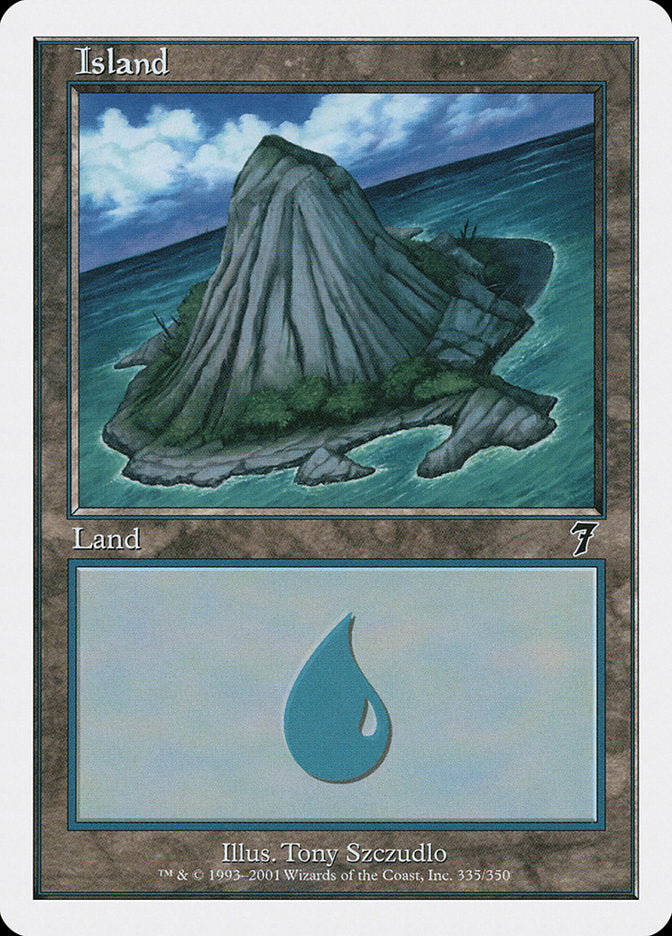 Island (335) [Seventh Edition] MTG Single Magic: The Gathering | Red Claw Gaming