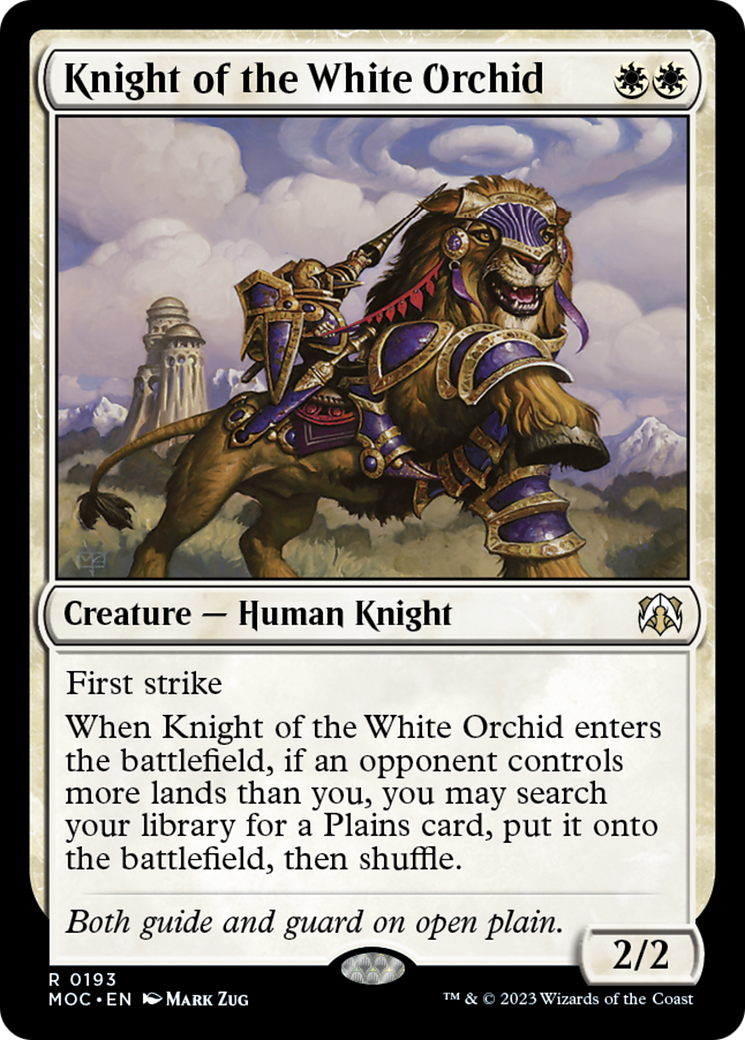 Knight of the White Orchid [March of the Machine Commander] MTG Single Magic: The Gathering | Red Claw Gaming